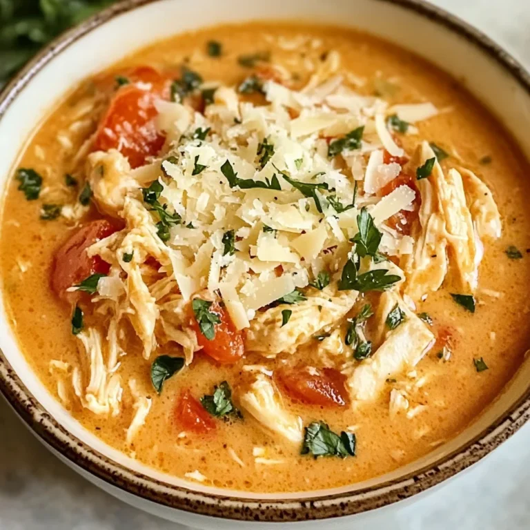 Crock Pot Creamy Chicken Parmesan Soup