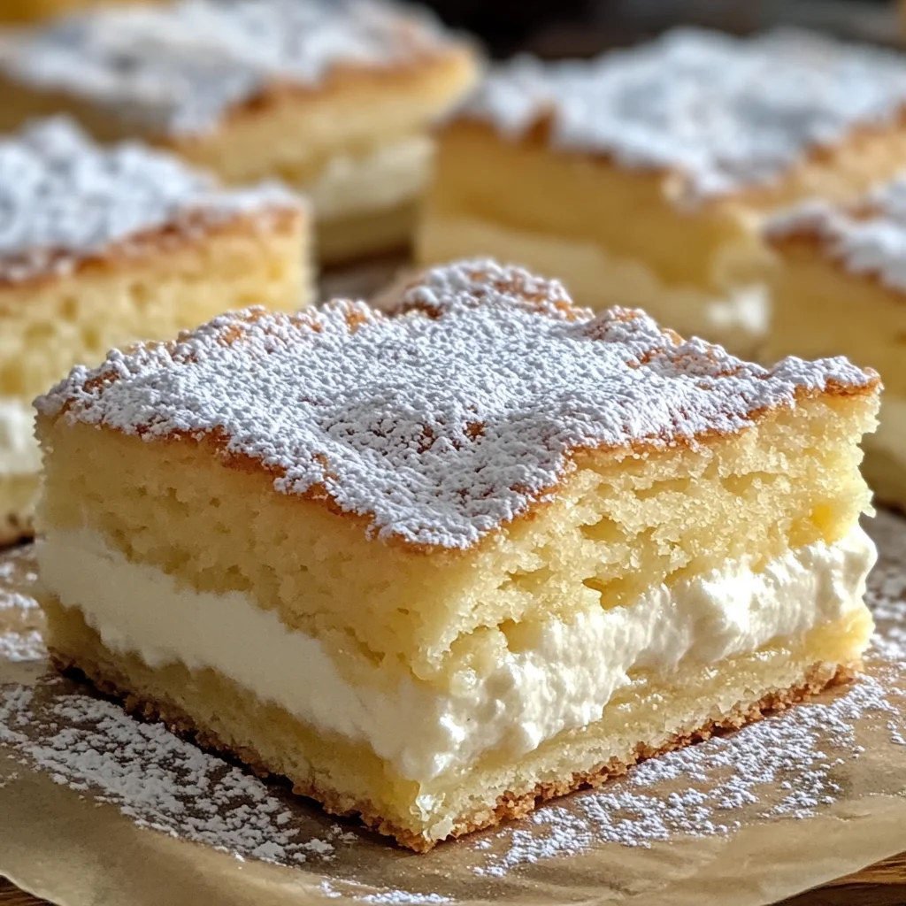 Vanilla Custard Cream Squares
