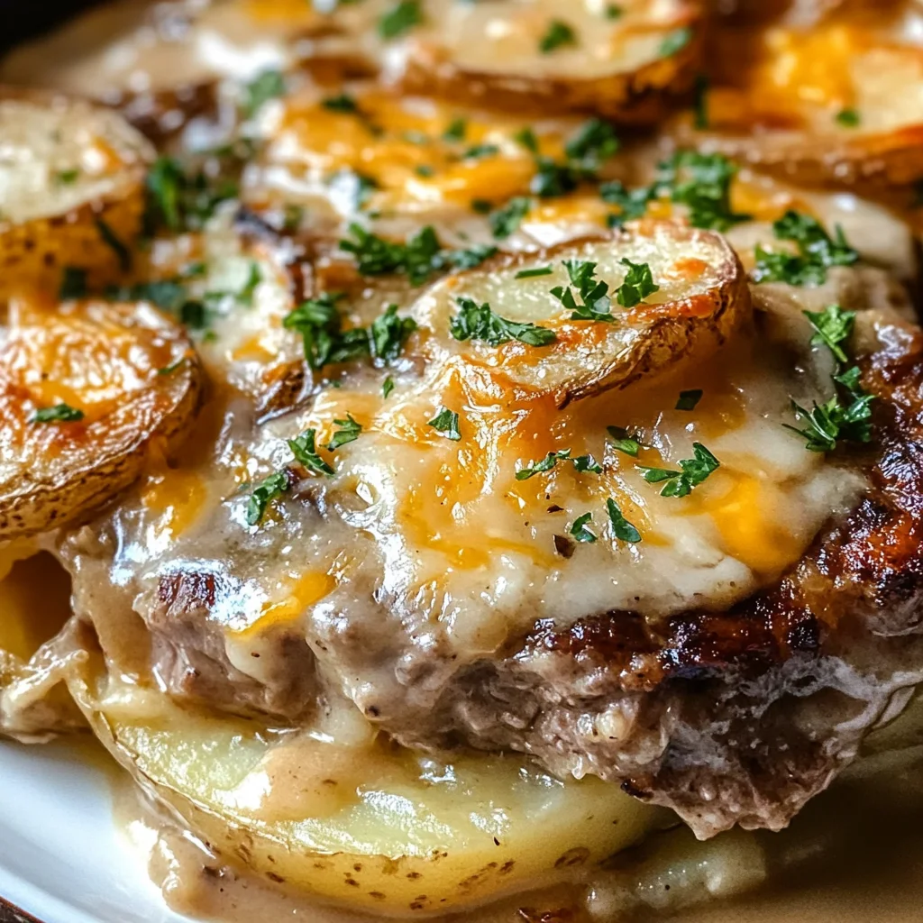 beef Chop Potato Bake
