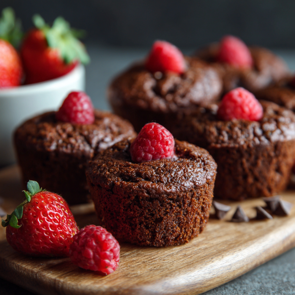 Healthy Chocolate Mini Muffins
