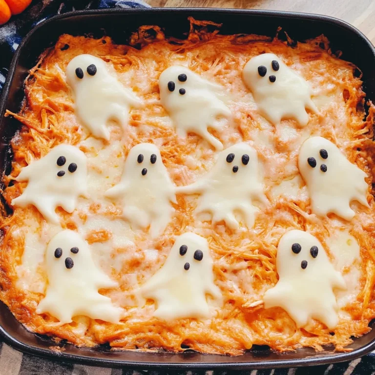Halloween Buffalo Chicken Dip (Booffalo Dip)