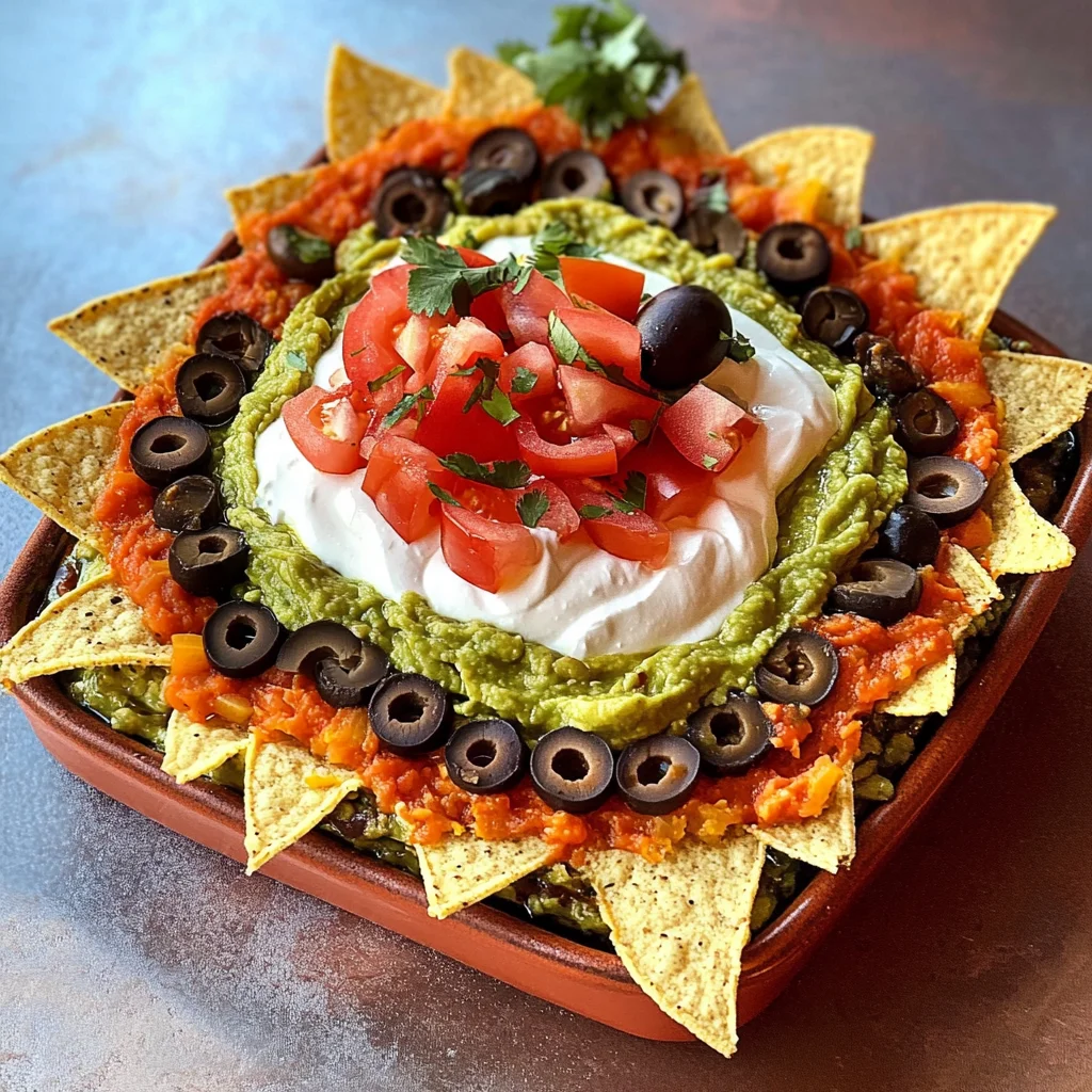 Spiderweb Seven Layer Dip Board