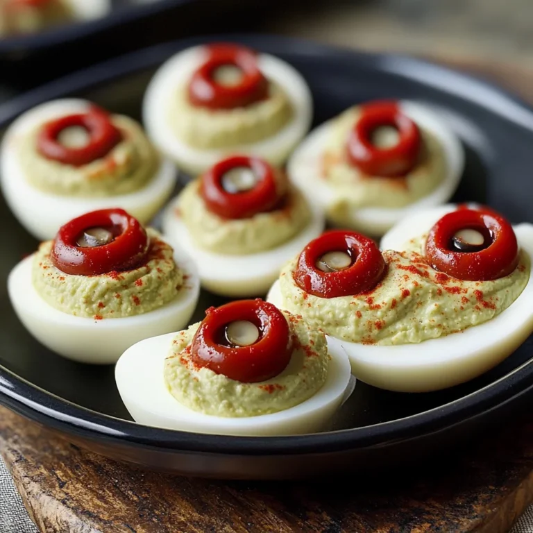 Spooky Deviled Eyeballs